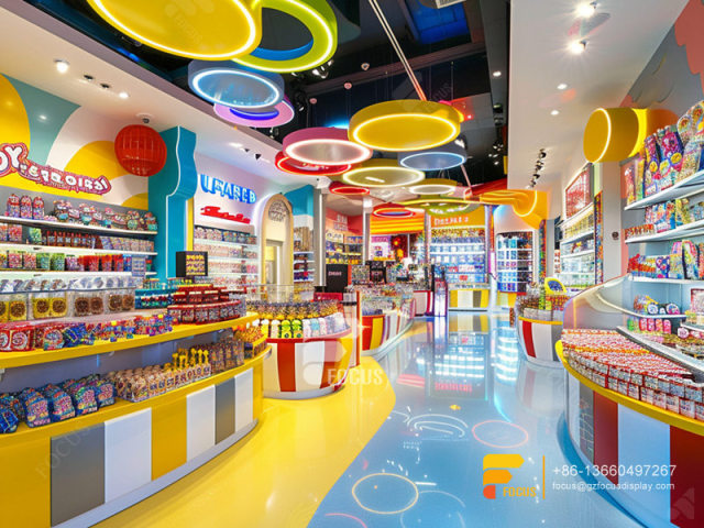 Snack Display Case Candy Store Fixtures Chocolate Shop Decoration