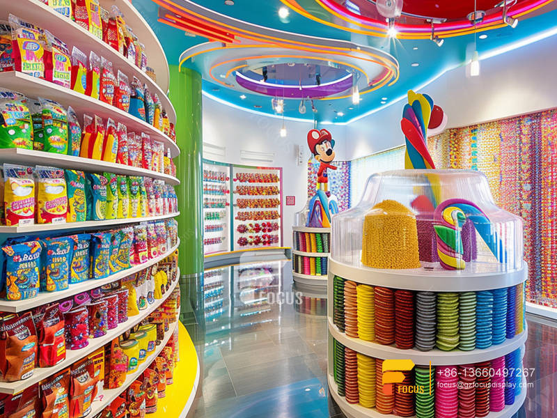 Candy Display Shelving Chocolate Shops Sweet Shop Counter Design