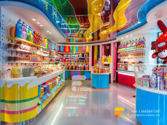 Custom Cotton Candy Stands Sweets Display Chocolate Store