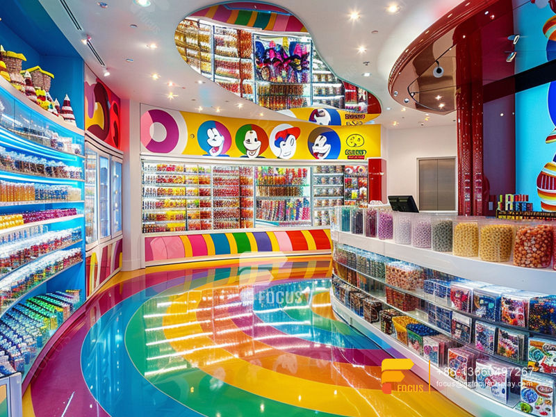 Candy Display Modern Sweet Shop Interior Design Chocolate Store