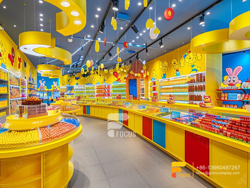 Snack Display Shelf Chocolate Stores Nuts Shop Decor