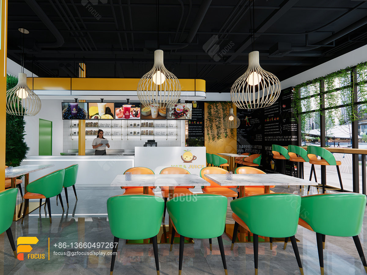 cafe design layout coffee bar and wine rack milk tea interior design