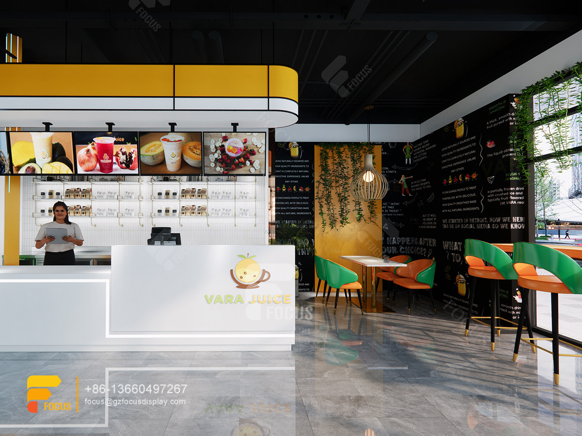 cafe design layout coffee bar and wine rack milk tea interior design