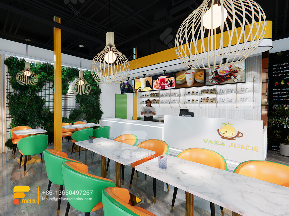 cafe design layout coffee bar and wine rack milk tea interior design