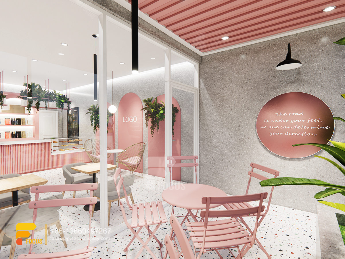cafe shop design coffee bar counter shelf bubble tea counter layout