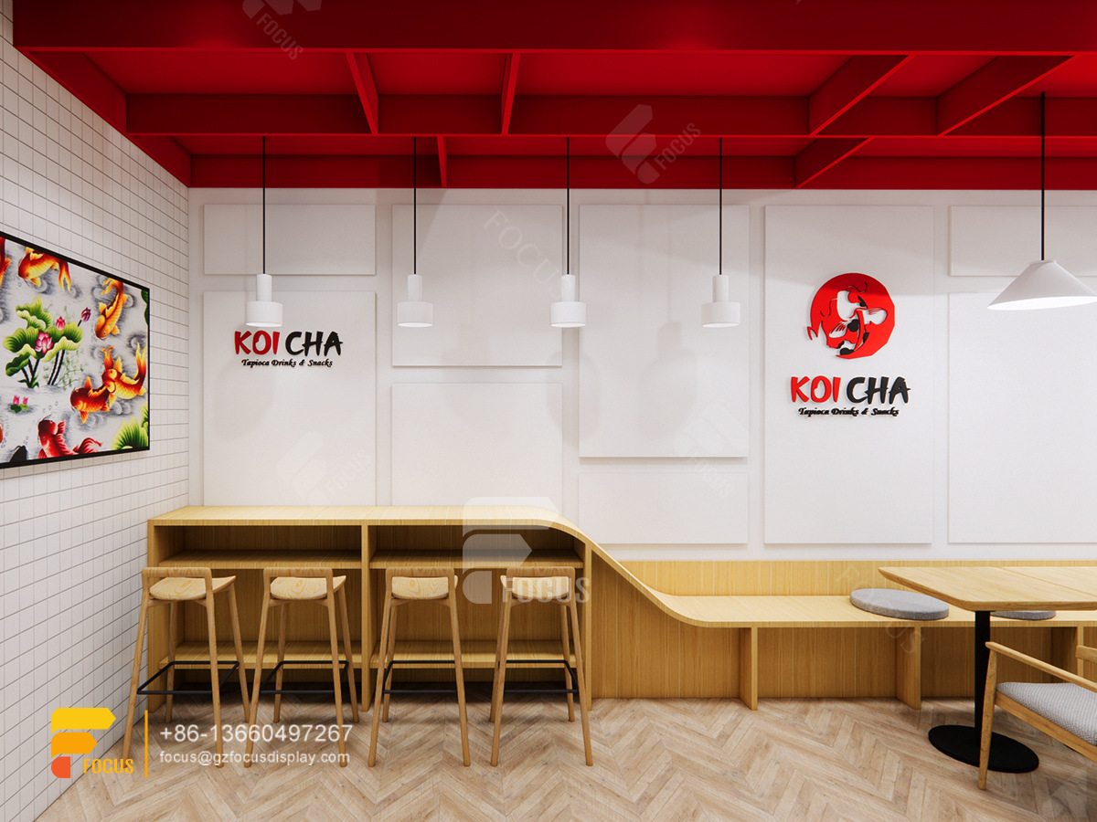 coffee interior design coffee shop bar counter bubble tea graphic design