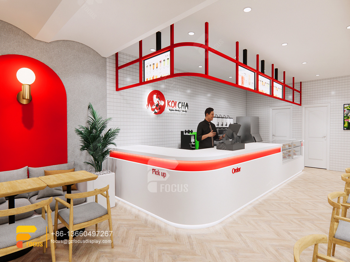 coffee interior design coffee shop bar counter bubble tea graphic design