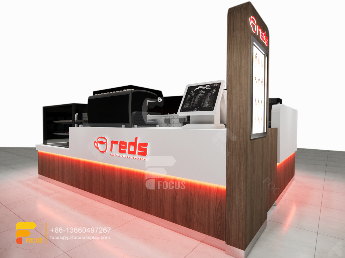 coffee shop kiosk design counter cafe milk tea graphic design
