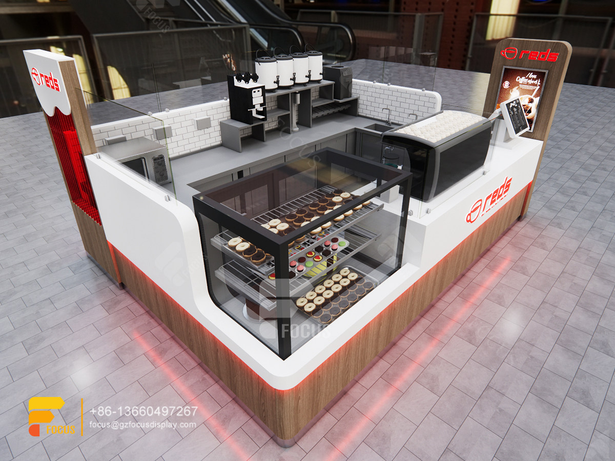 coffee shop kiosk design counter cafe milk tea graphic design