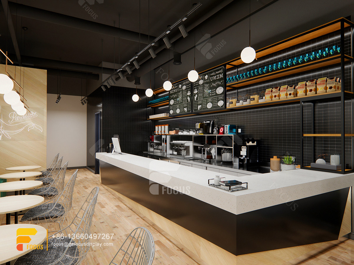 coffee shop layout and design display bubble tea store design layout