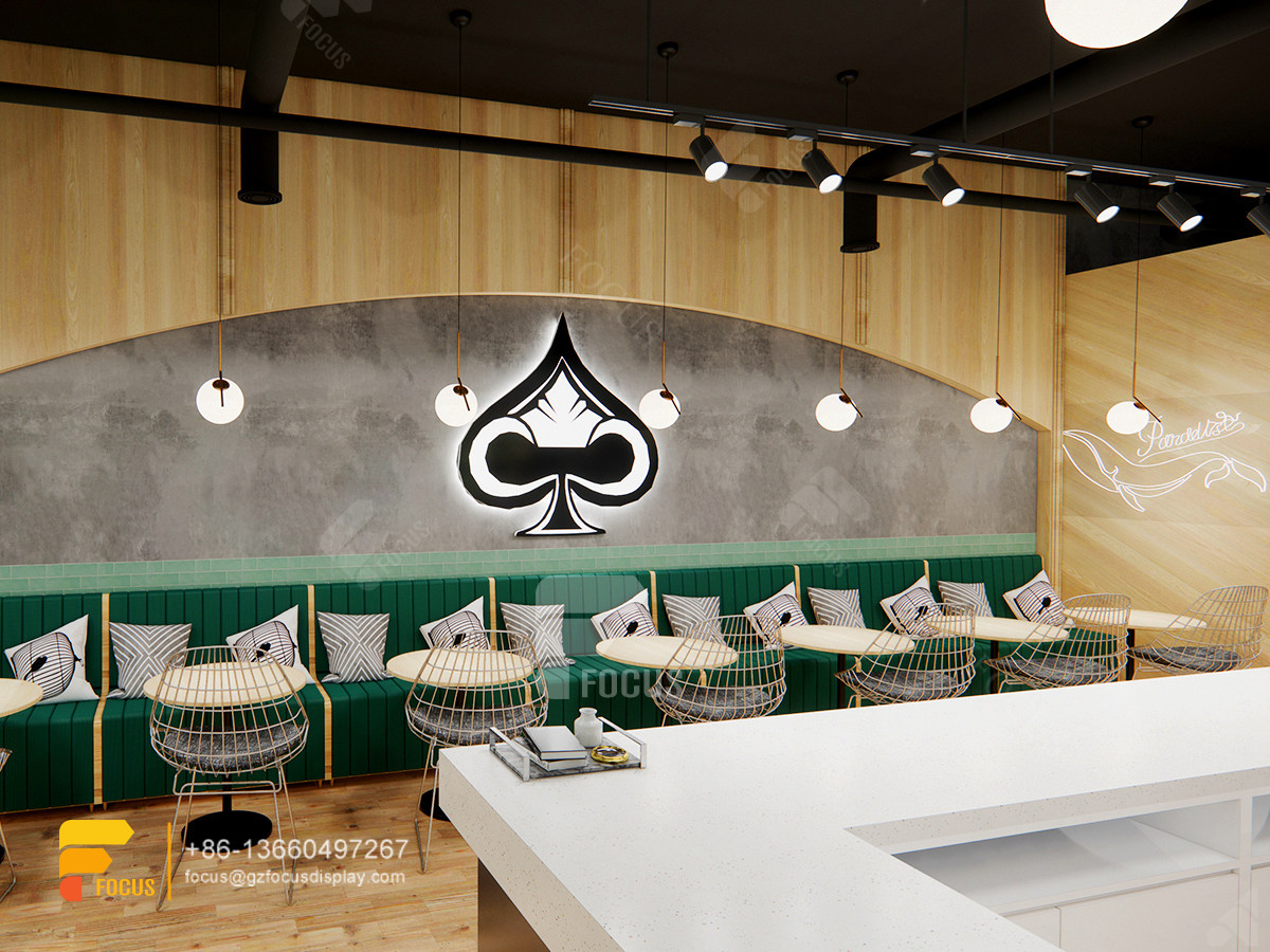 coffee shop layout and design display bubble tea store design layout
