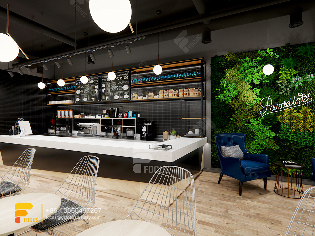 coffee shop layout and design display bubble tea store design layout