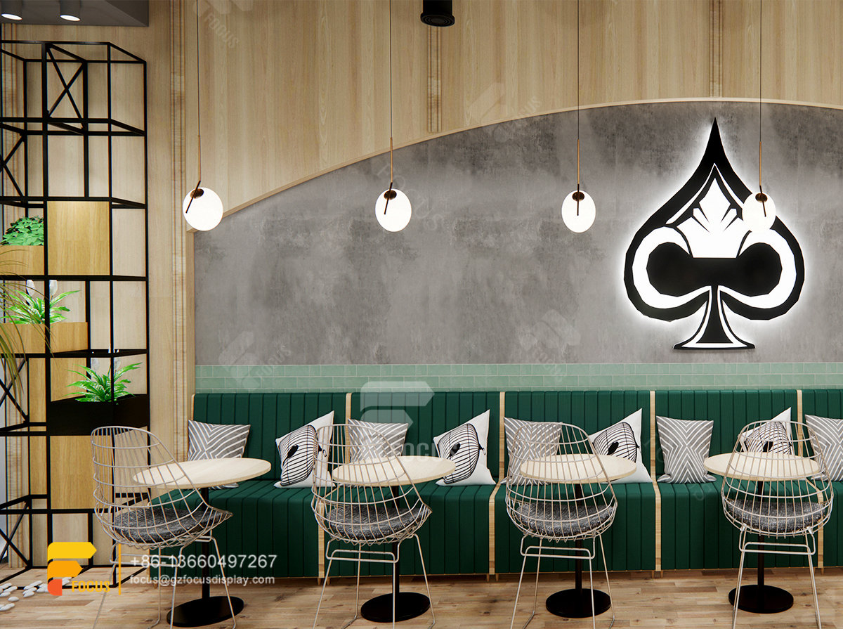coffee shop layout and design display bubble tea store design layout