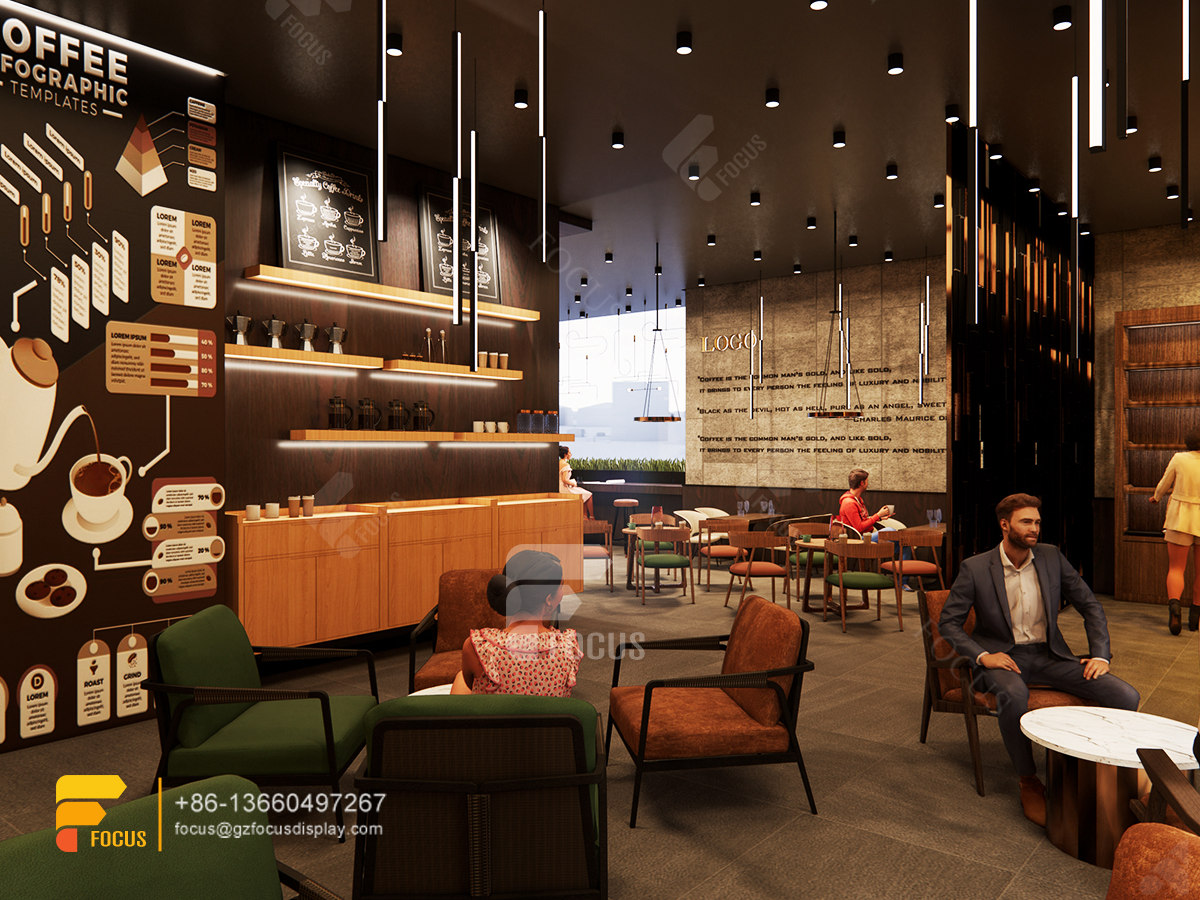 coffee store design coffee display stand milk tea counter design