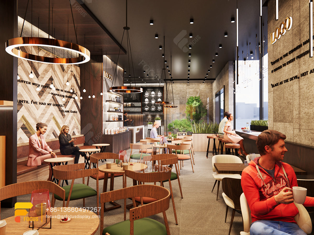 coffee store design coffee display stand milk tea counter design