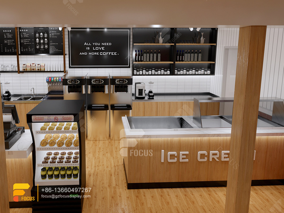 design cafe 3d bar counter coffee shop milk tea counter design