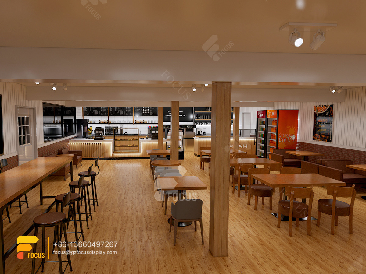 design cafe 3d bar counter coffee shop milk tea counter design