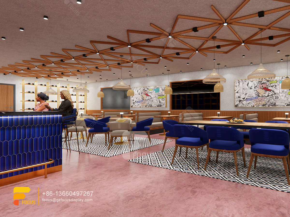 design cafe modern coffee display stand design milk tea shop