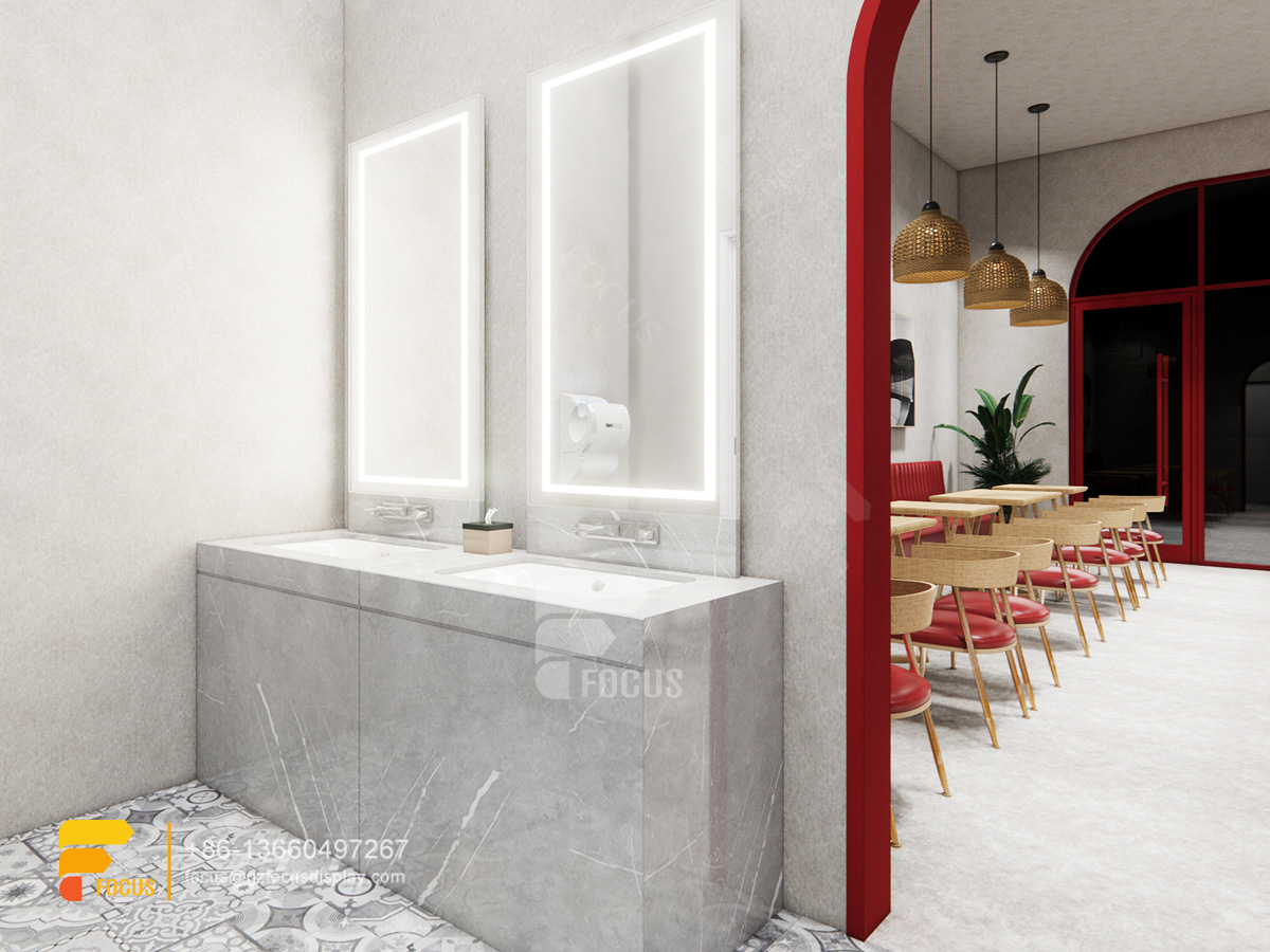 design coffee store front counter milk tea house interior design