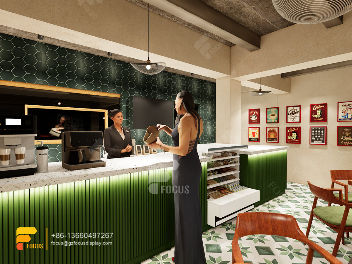 interior cafe design coffee bar counter shelf bubble tea store design layout