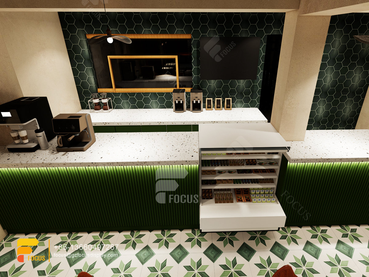 interior cafe design coffee bar counter shelf bubble tea store design layout