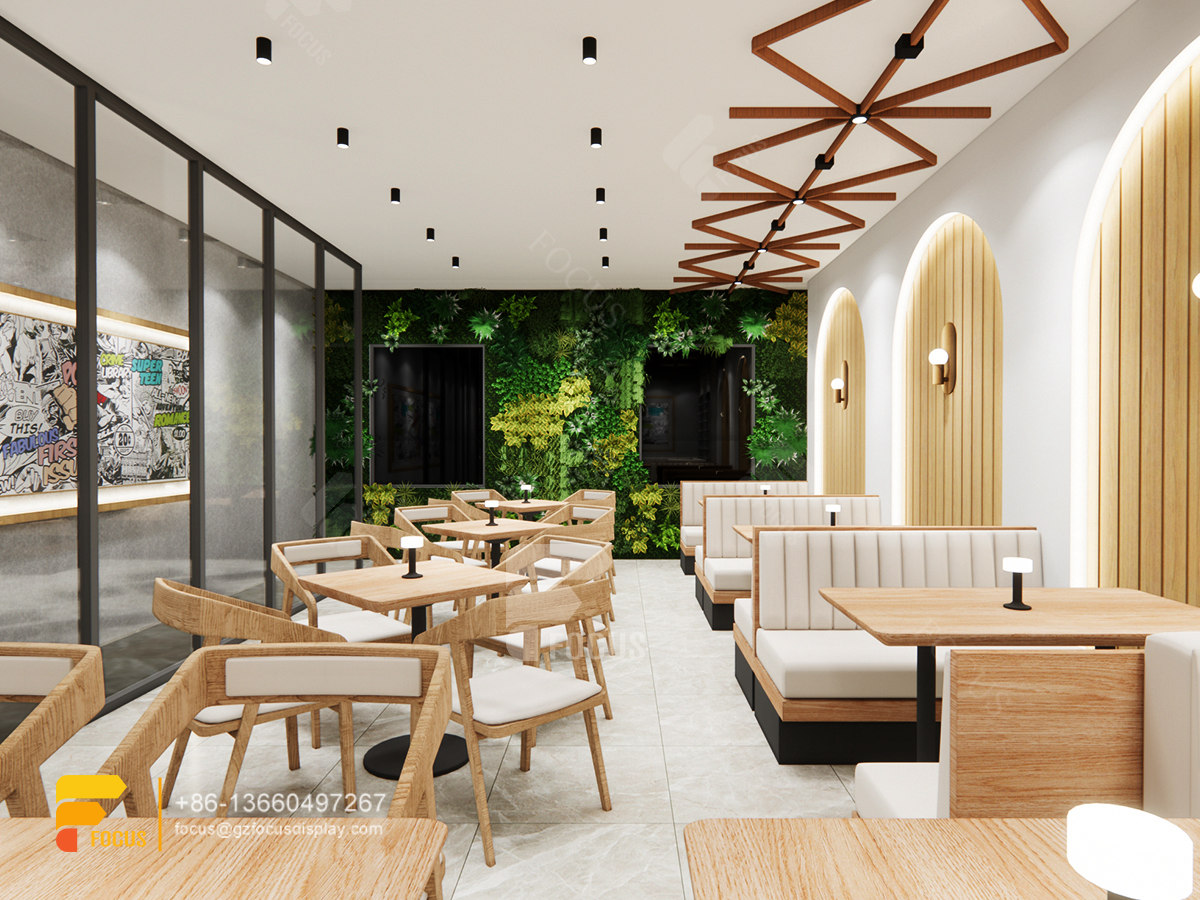 interior design cafe coffee shop modern counter bubble tea store design layout