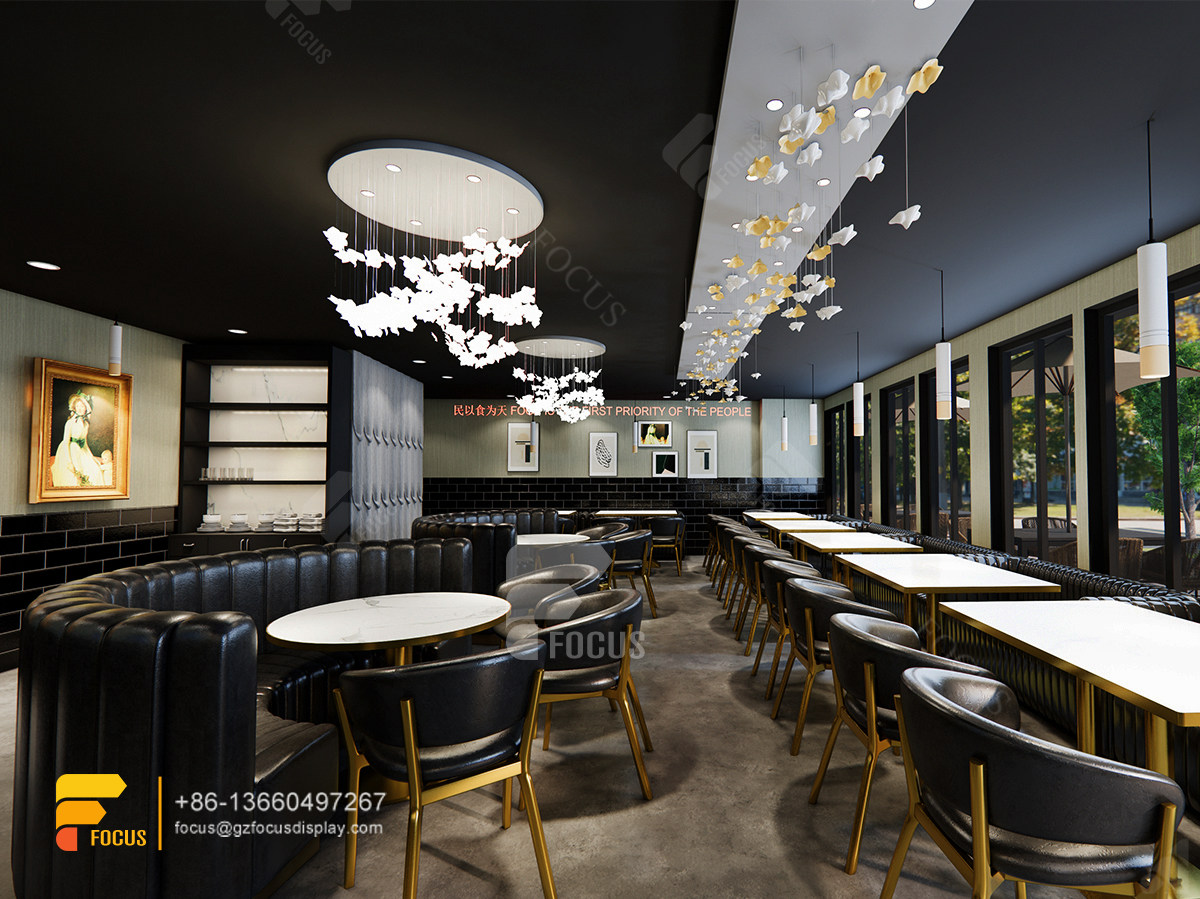 luxury cafe design coffee display stand simple milk tea shop design