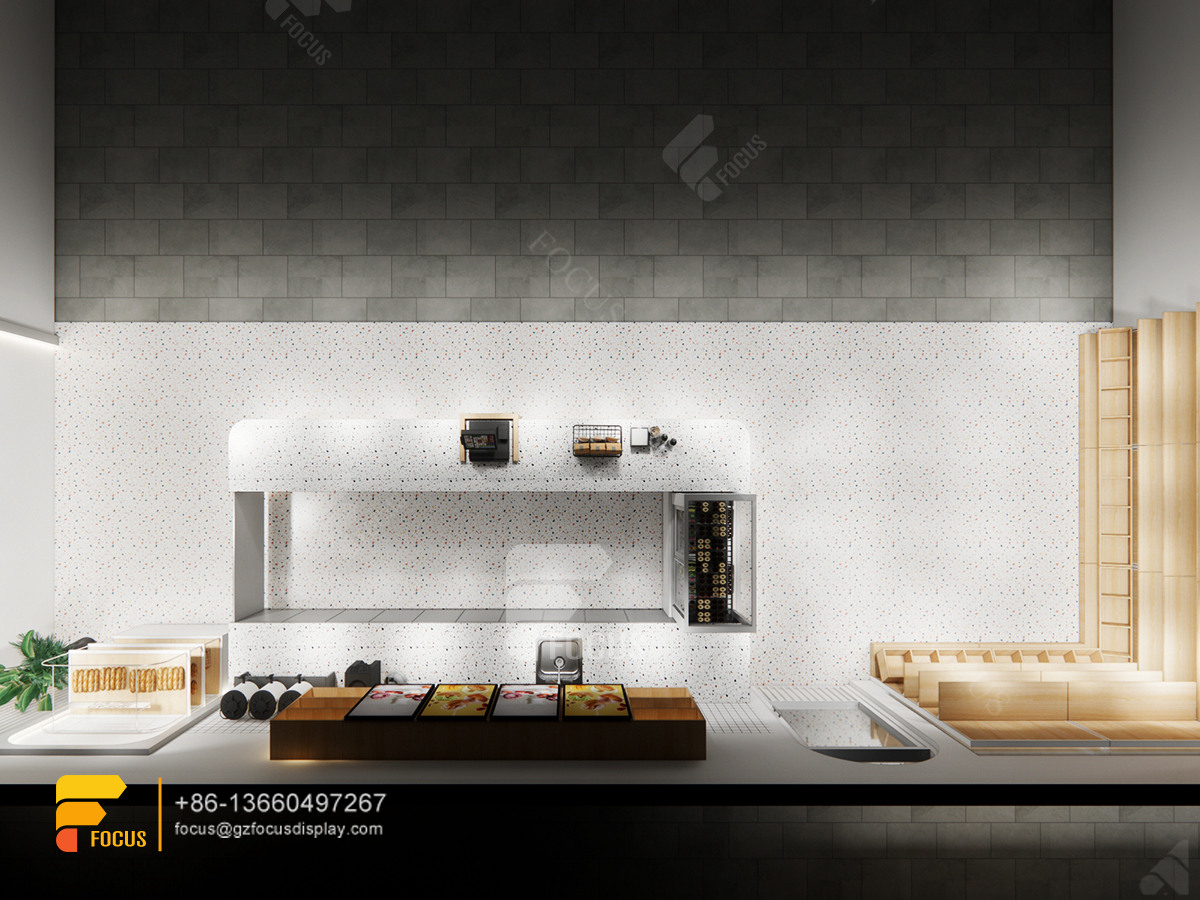 modern cafe counter coffee bar counter shelf milk tea interior design