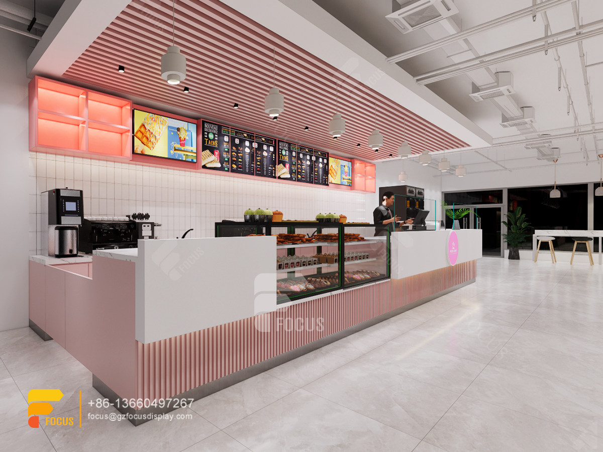 modern cafe design cafe serving counter bubble tea shop design