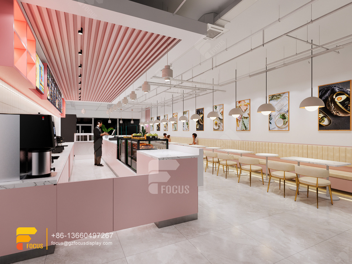 modern cafe design cafe serving counter bubble tea shop design