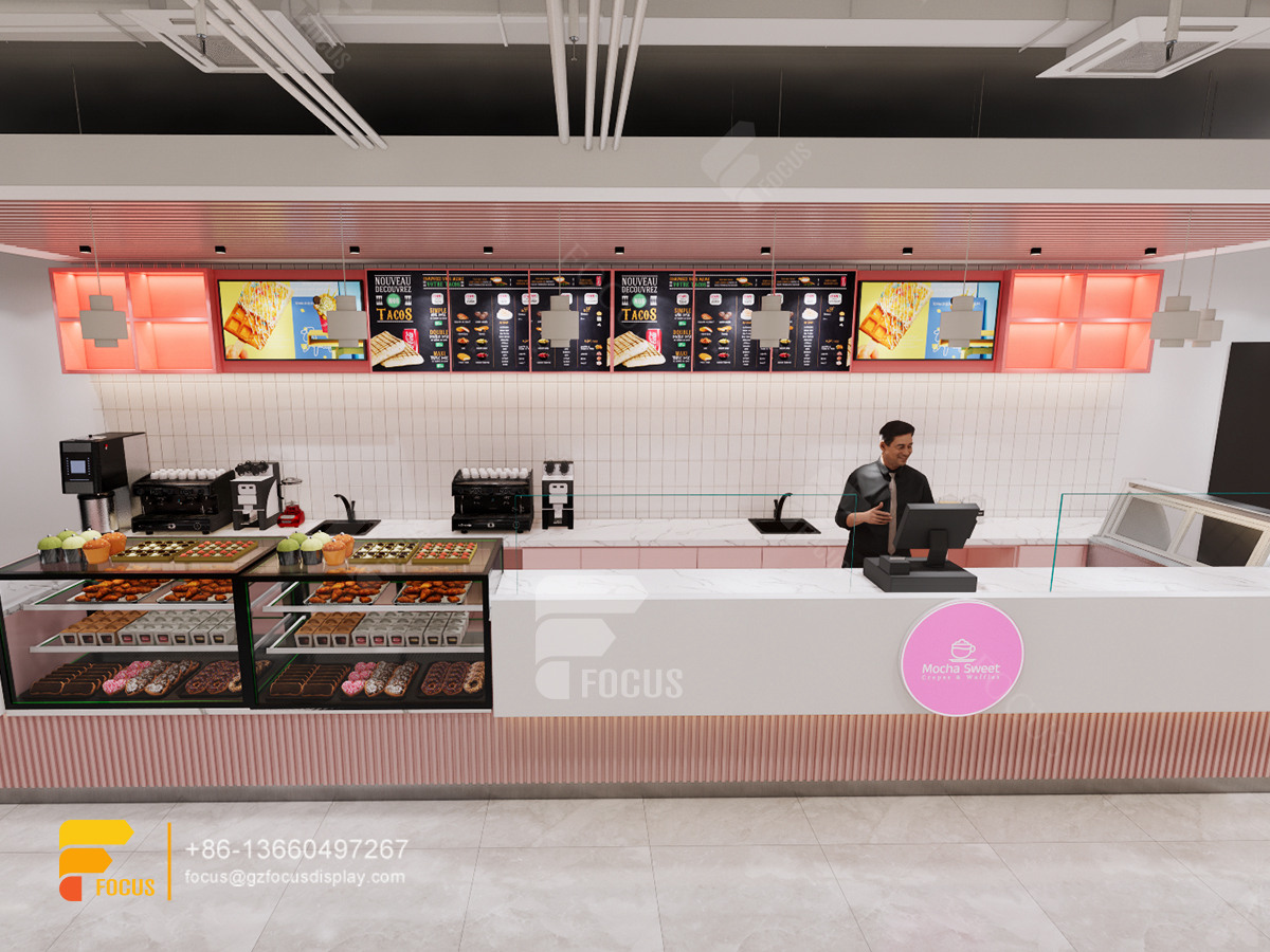 modern cafe design cafe serving counter bubble tea shop design