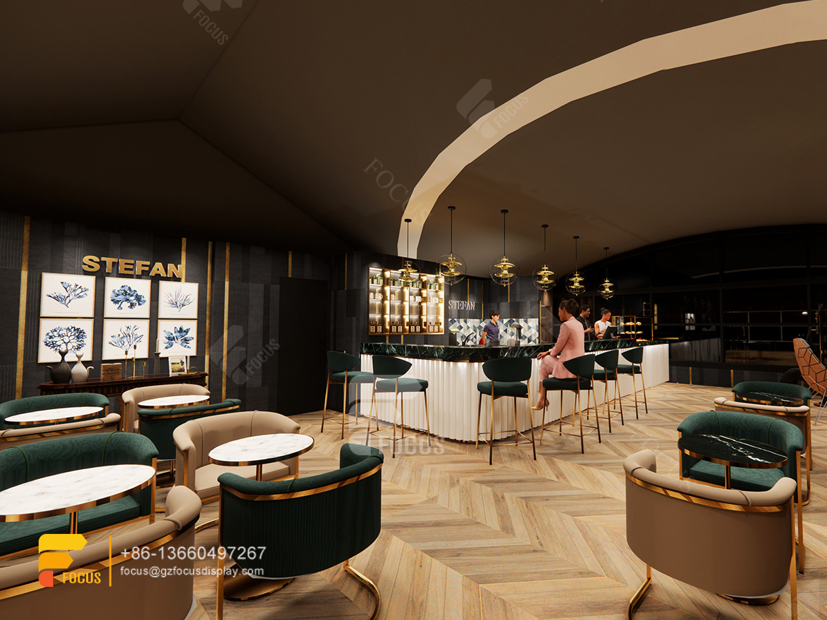 modern cafe interior design coffee shop display counters milk tea store design