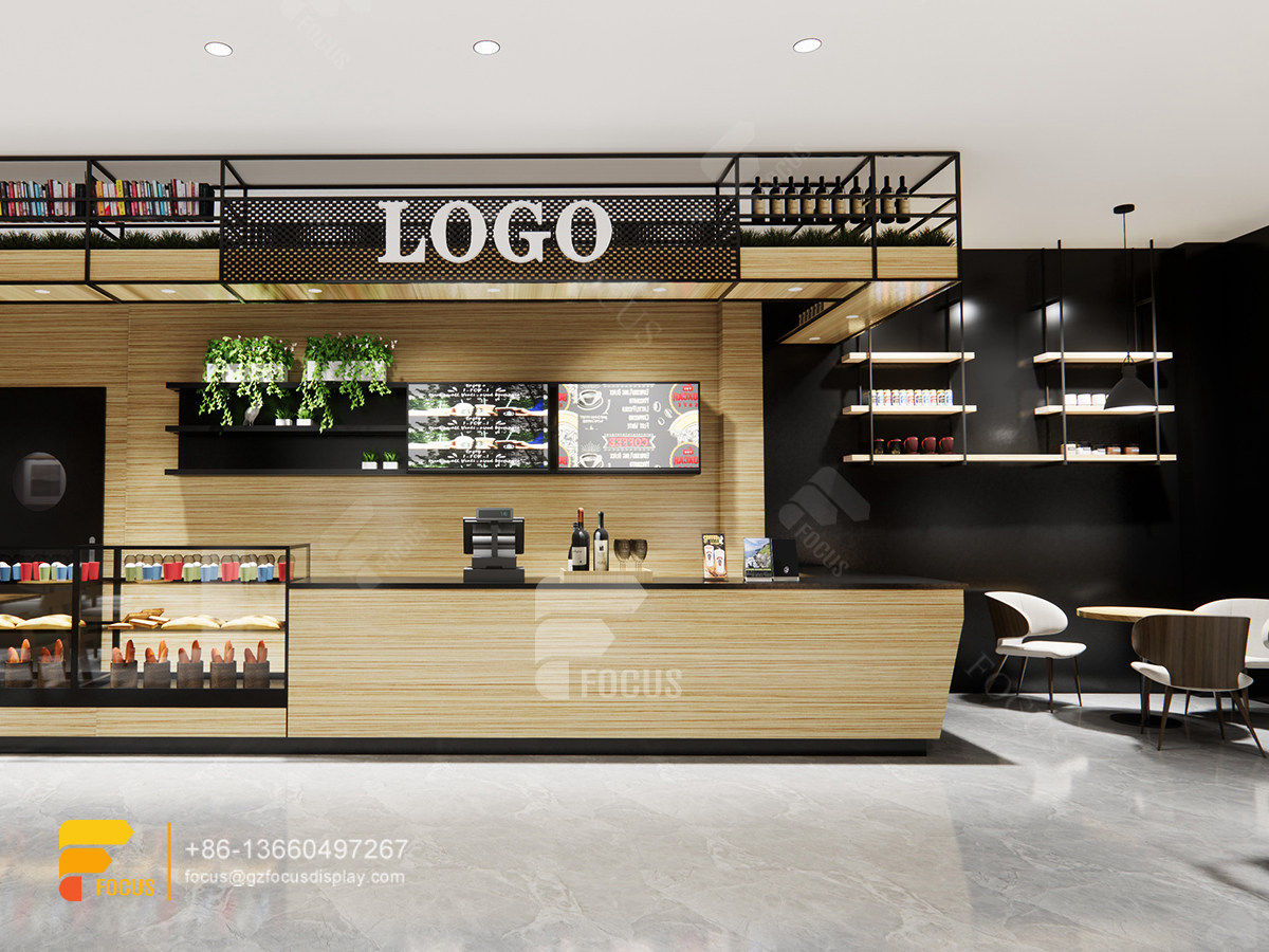 modern coffee house design coffee display counter milk tea shop counter design