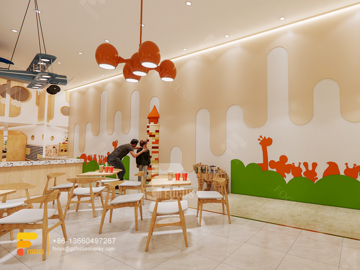 wooden cafe design coffee display counter design milk tea shop