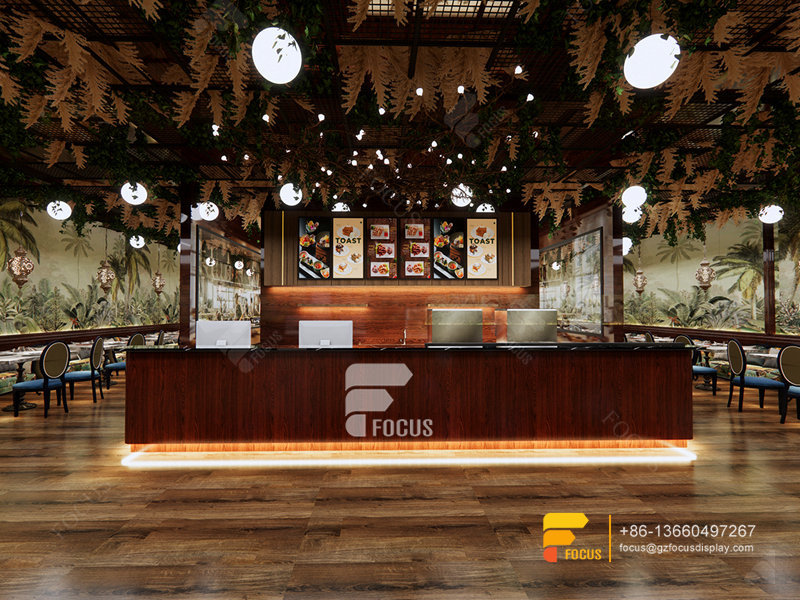 Interior Design Coffee Display Rack Milk Tea House Design