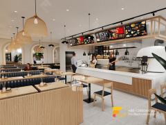 Interior Design Cafe Cash Counter Milk Tea House Interior Design