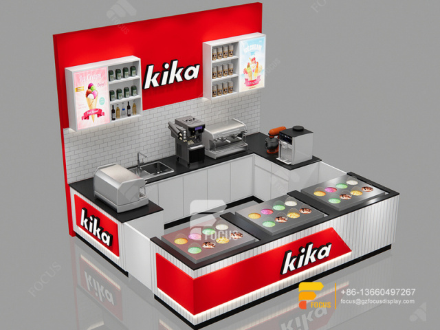Kiosk Coffee Shop Design Cafe Serving Counter Bubble Tea Shop Interior Design