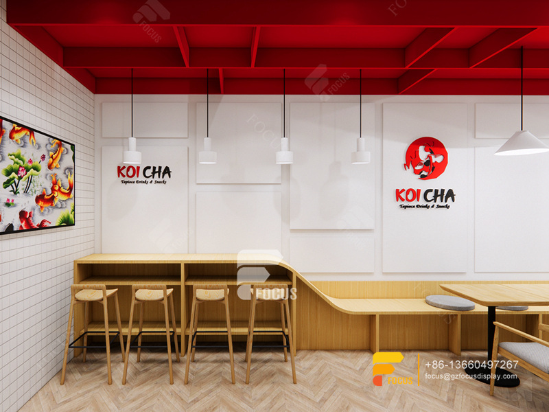 Coffee Interior Design Coffee Shop Bar Counter Bubble Tea Graphic Design