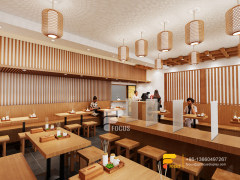 Wood Coffee Shop Design Cashier Counter Milk Tea Interior Design