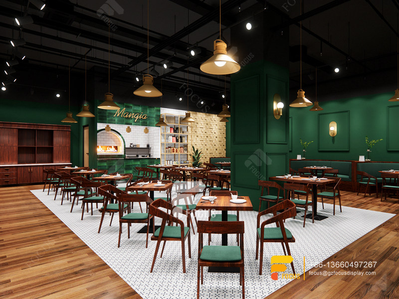 Interior Coffee Shop Design Cafe Display Shelves Milk Tea Bar Design