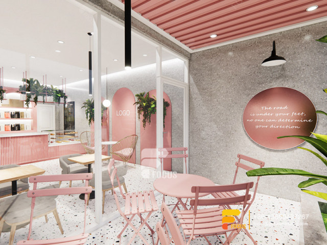 Cafe Shop Design Coffee Bar Counter Shelf Bubble Tea Counter Layout