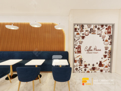 Layout Cafe Design Coffee Shop Display Case Milk Tea Shop Counter Design