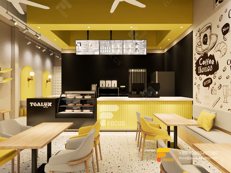 Cafe Shop Interior Design Coffee Shop Display Shelving Milk Tea Shop Design