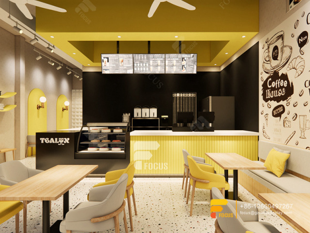 Cafe Shop Interior Design Coffee Shop Display Shelving Milk Tea Shop Design