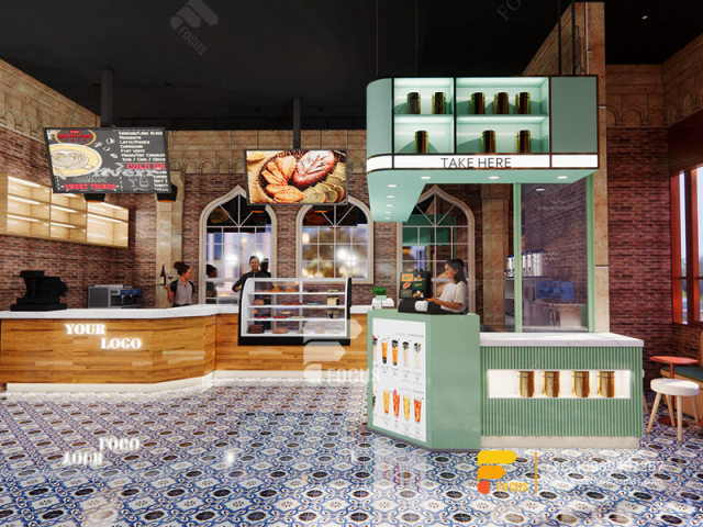 Coffee Shop Design Coffee Display Counter Milk Tea Shop Design
