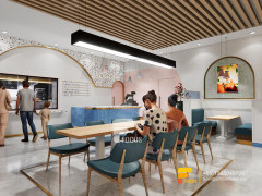 Modern Coffee Shop Design Display Shelving Simple Milk Tea Shop Design
