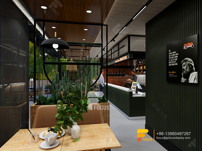 Coffee House Interior Design Cafe Counter Layout Simple Milk Tea Shop Design