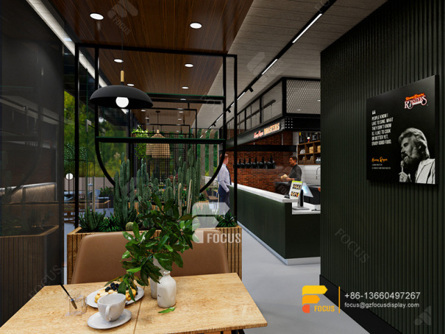 Coffee House Interior Design Cafe Counter Layout Simple Milk Tea Shop Design