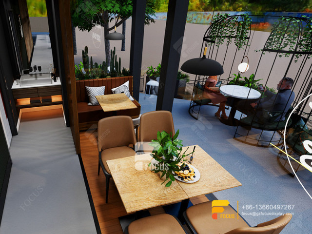 Coffee House Interior Design Cafe Counter Layout Simple Milk Tea Shop Design