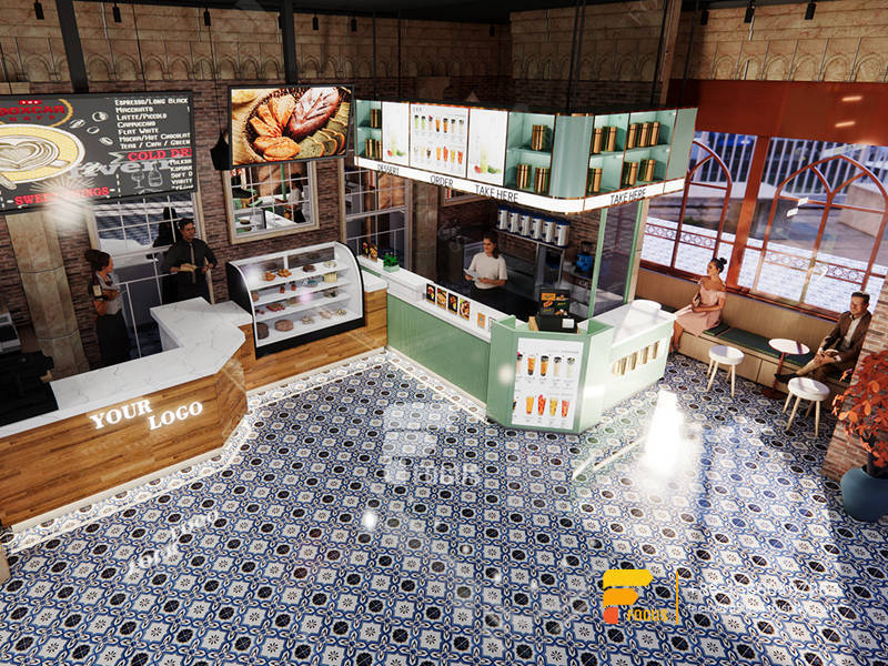 Coffee Shop Design Coffee Display Counter Milk Tea Shop Design